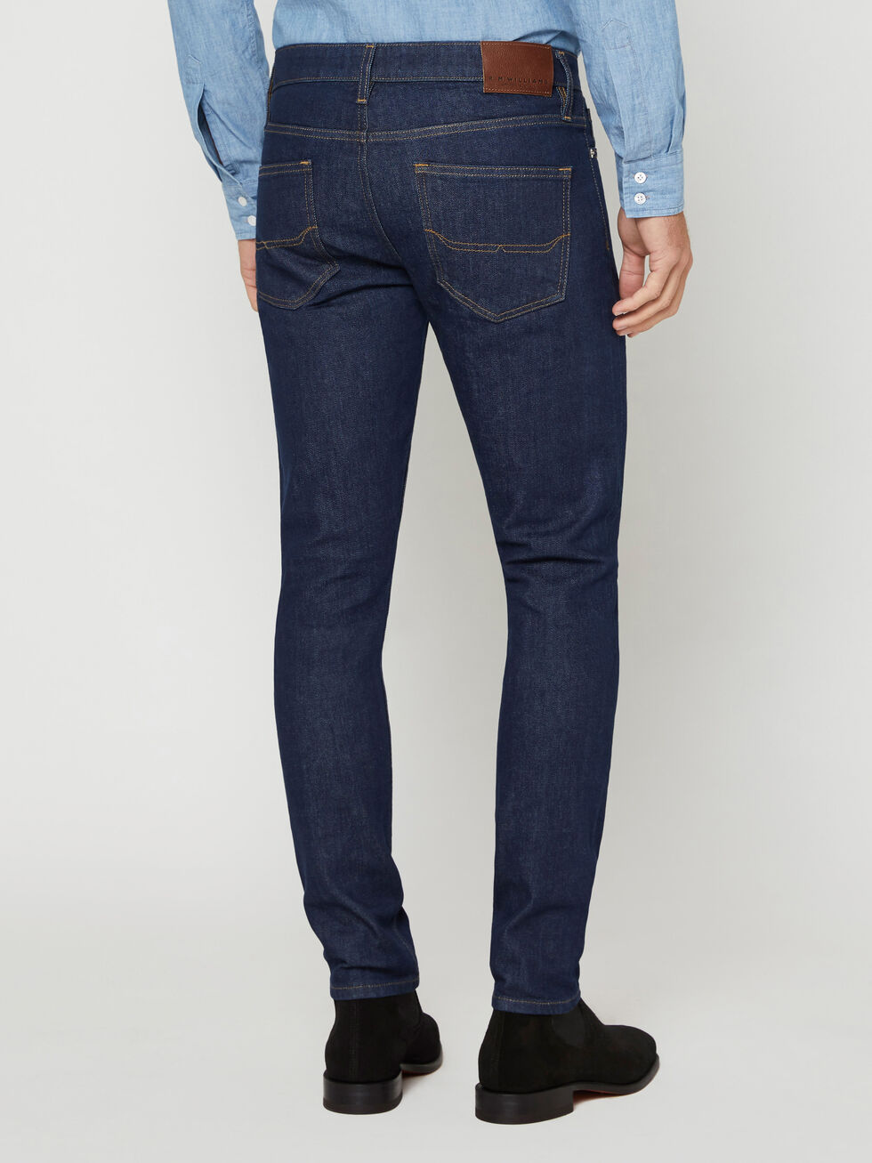 RM Williams Blue Denim Straight-Leg Jeans