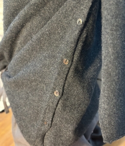 Native World Women’s Button Down Possum Merino Silk Sweater